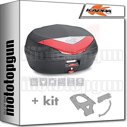 KAPPA MALETA K466N 46 LT + PORTAEQUIPAJE MONOLOCK COMPATIBLE CON HONDA PCX 125 2018 18 2019 19