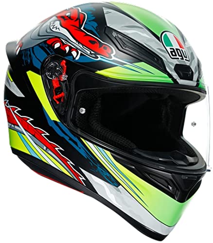 AGV CASCO K1 MULTI ML DUNDEE MATT LIME/RED