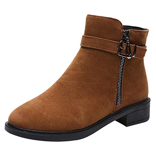 ALIKEEY Mujer Zapatos Planos Martan Bota Gamuza Hebilla Correa Botas Dedo Redondo Mantener Zapatos Calientes Helly Hansen NiñOs Messi Predator Tacos