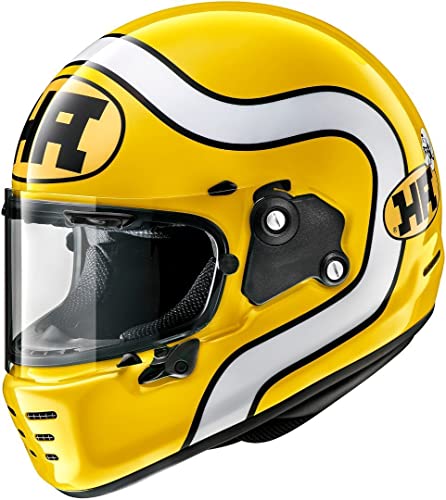 Arai Rapide HA - Casco de motocicleta integral amarillo J&S (S)