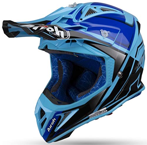 Airoh HELMET AVIATOR 2.2 CHECK BLUE GLOSS L