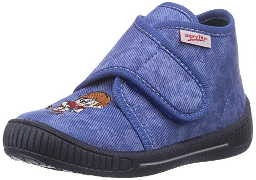 superfit Bully, Zapatillas de Estar por casa Niños, Azul-Blau (Water 87), 18 EU