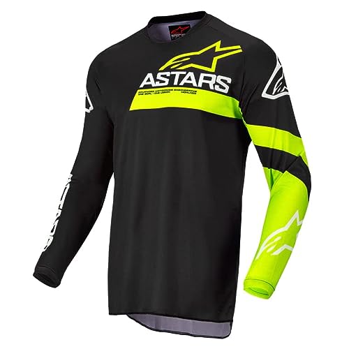 Alpinestars Fluid Chaser Jersey Negro/Amarillo Fluo Sm (3762422-155-S)