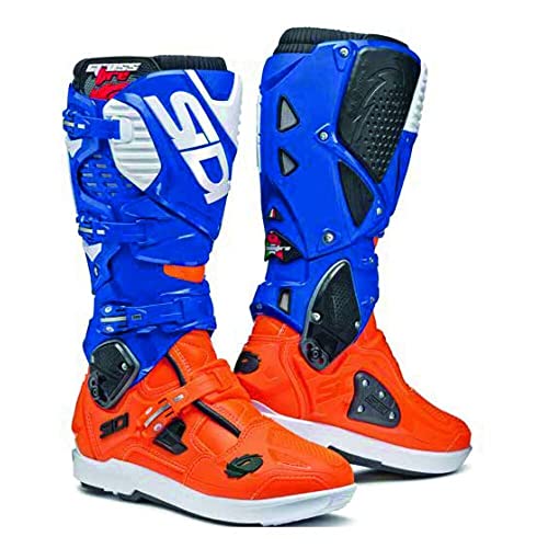 Sidi Crossfire 3 SRS Limited Edition Botas de motocross (Blue/Orange,42)