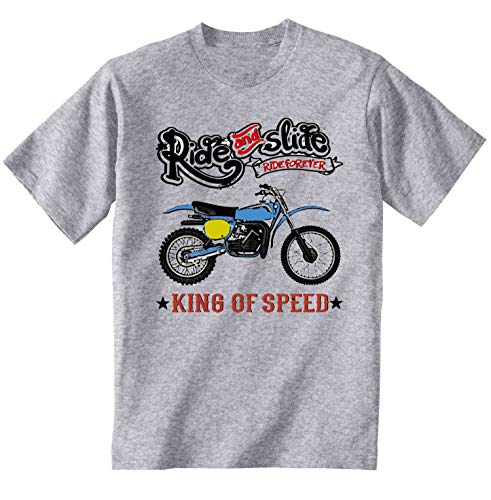 Teesandengines Bultaco pursang mkii 370 Ride and Slide Camiseta Gris para Hombre de Algodon Size Xxxxlarge