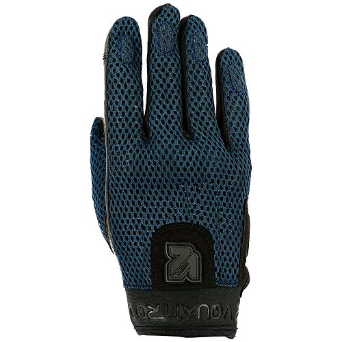 Vquattro - Guantes de Moto homologados CE para Hombre Stan Navy L