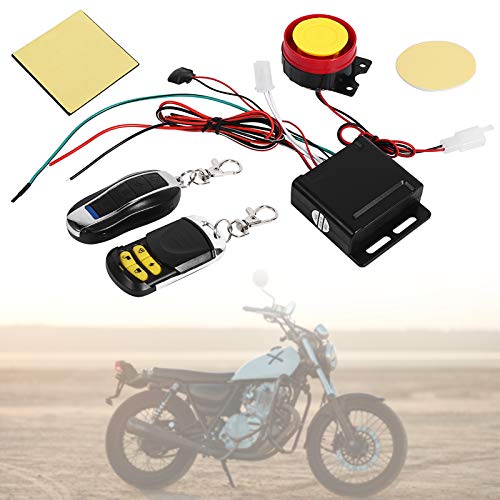 Sistema de Alarma Antirrobo para Moto, Alarma de Seguridad Antirrobo Universal de 12V con Doble Control Remoto