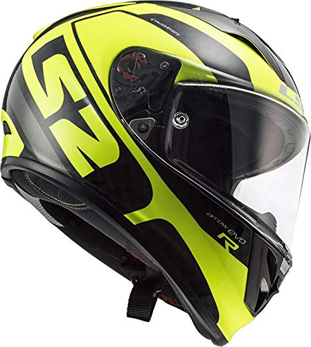 LS2 FF323 flecha C STING HI-VIS Motociclismo MOTO GP CRASH casco lleno CARA L