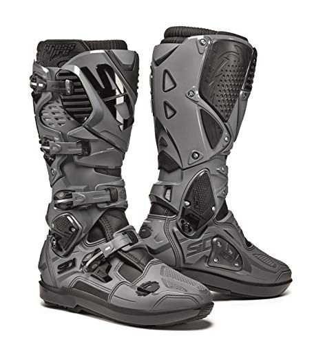 Sidi Crossfire 3 SRS Botas de Motocross (Black/Gray/White,46)