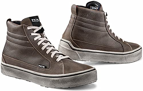 TCX Street 3 - Zapatos de moto impermeables, color marrón 46