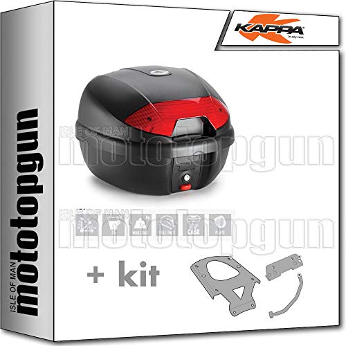 KAPPA MALETA K30N 30 LT + PORTAEQUIPAJE MONOLOCK COMPATIBLE CON SYM JET 14 125 200 2019 19