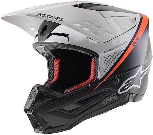 Alpinestars Missile Tech Airlift – Cascos, Men's, Negro Mate y Gris, M (57/58)