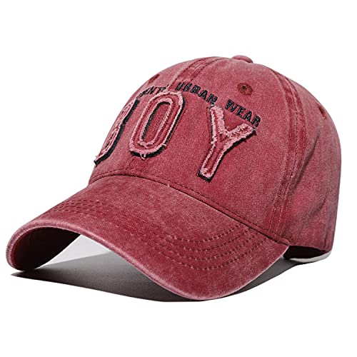 Gorra De Beisbol Gorra De Béisbol con Letras Vintage para Hombre Gorra De Béisbol para Mujer Sombrero De Mujer Transpirable Vino