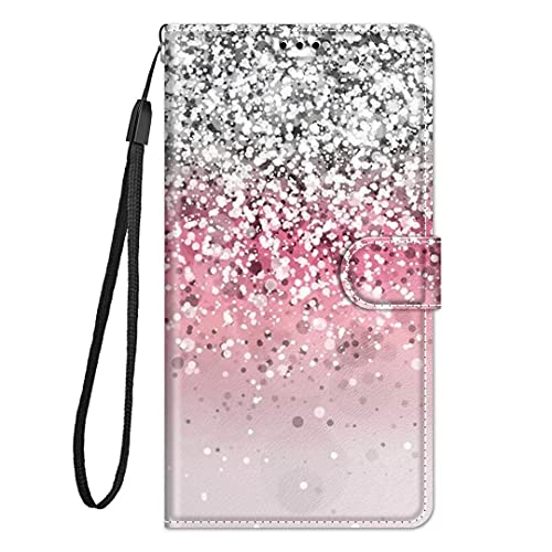 TUUNKMUY Funda de piel compatible con Motorola Moto E13 H¨¹lle, Flip Wallet Handyh¨¹lle f¨¹r Motorola Moto E13 PU Cuero Funda magnética Tarjetero Flexible Cartera Protectora Funda Protectora