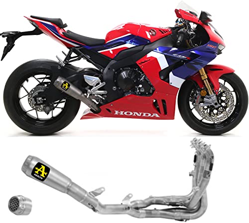 arrow tubo de escape completo competition evo pro-race full titanio fondo titanio conector titanio/colector titanio compatible con honda cbr 1000 rr-r 2023 mototopgun