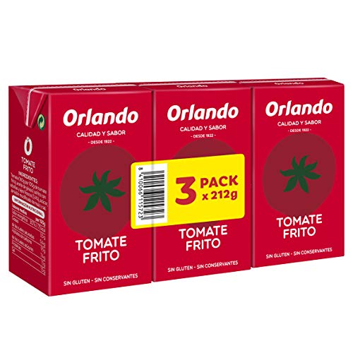 Orlando Tomate Frito Clásico - Pack de 3 x 210 g - Total : 630 g