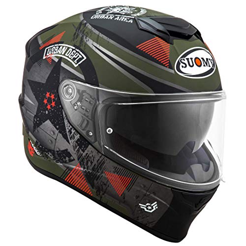 Suomy - Casco Stellar Wrench, Color Verde Mate, Talla L