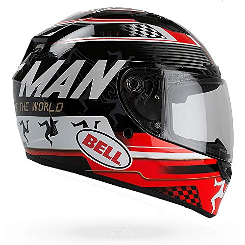 Motodak Casco Bell Calificador DLX MIPS Isla de Man 2020 Gloss Rojo/Negro Talla L