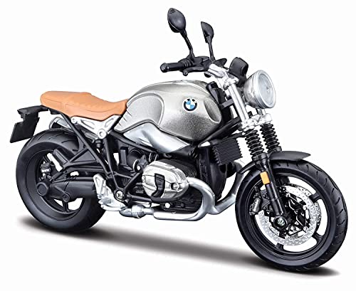 Maisto- Motocicleta 1:12 - BMW R Nine T Scramble, Varios diseños y Colores (May Cheong M32701)