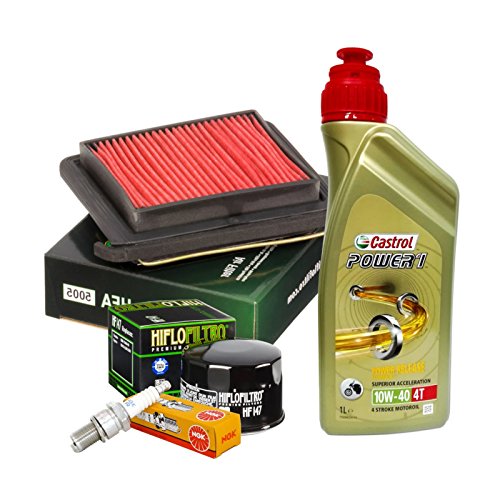 Kit de revisión Castrol 10W40 filtro aceite aire vela Kymco Xciting 500/RI