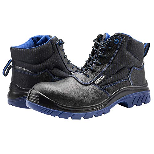 Bellota 7230743S3 - Botas de Seguridad de Hombre y Mujer (Talla 43) de Piel Hidrofugada, Acolchada y Horma Extra Ancha