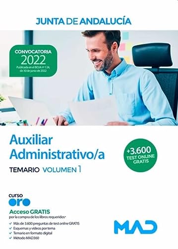 Auxiliar Administrativo de la Junta de Andalucía. Temario Volumen 1