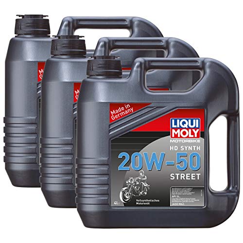 3x LIQUI MOLY 3817 Harley Davidson Motorbike HD Synth Street Motorenöl 20W-50 4