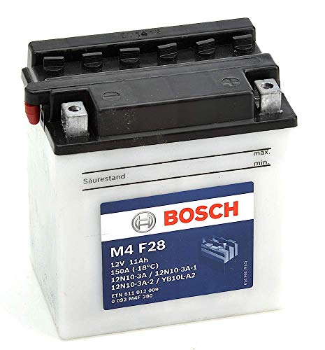 Bosch M4F28 Batería motocicleta YB10L-A2 - 12V Plomo 11A/h-90A