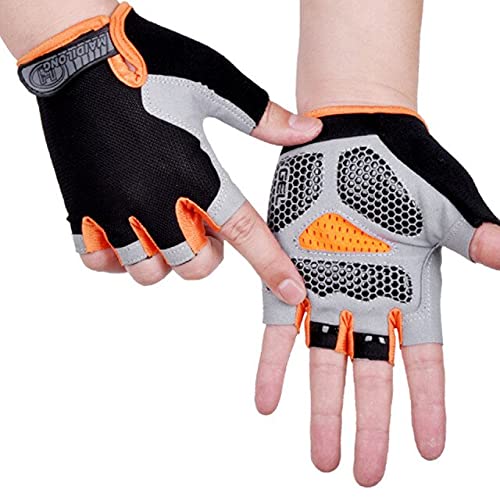 ZLKZZQ Guantes de Ciclismo para Bicicleta de Verano, sin Dedos, para Motocicleta, para Hombre, para Gimnasio, para Motociclista, Equipo de Ciclismo, Accesorios para Bicicleta de montaña -AB63-XL