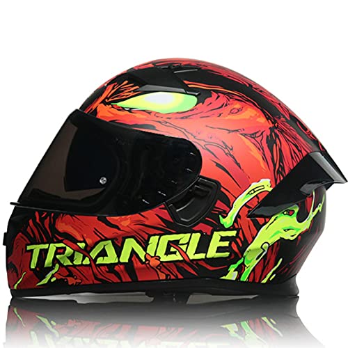 El Casco Integral Es Adecuado Para Motocicletas Con Certificación DOT/ECE, Motocicletas, Ciclomotores, Scooter, Casco Anticolisión Adecuado Para Hombres Y Mujeres Adultos. B,L57-58CM