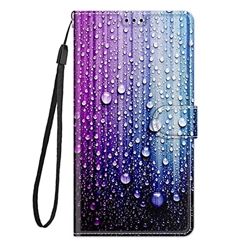 TUUNKMUY Funda de piel compatible con Motorola Moto E22i H¨¹lle, Flip Wallet Handyh¨¹lle f¨¹r Motorola Moto E22i PU Cuero Funda magnética Tarjetero Flexible Cartera Protectora Funda Protectora