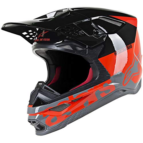 Alpinestars Casco de Radium S.Tech S-M8 Unisex-Adulto Rojo/Negro/Gris Xl (Multi, Talla única) - 8301519-3183-X