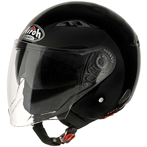 Airoh City One Sport Casco tipo jet, color negro