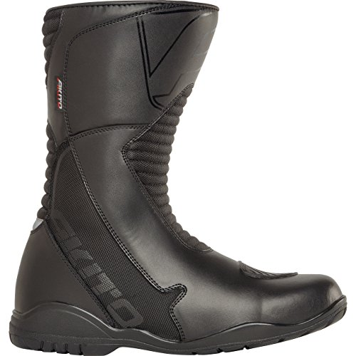 Akito Pathfinder impermeable moto motocicleta Touring Botas – Negro, 1840563800, negro