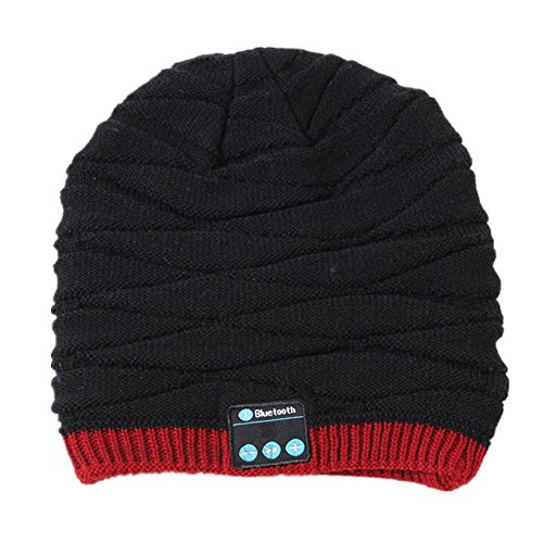 Z-P Unisex Fish Patterns Bluetooth Stereo Music Wireless Phone Music Listening Multifunction Thicken Knitted Warm Hat