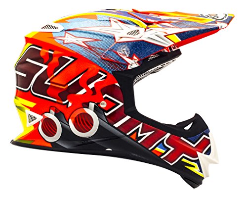 Suomy Casco Motocross MR Jump Shots, Multicolor (Shots Orange), M