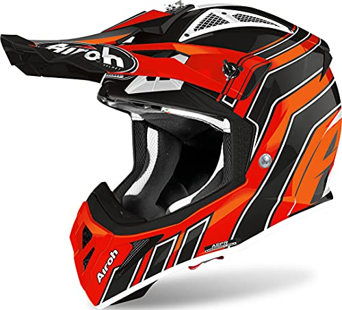 AIROH HELMET AVIATOR ACE ART ORANGE GLOSS XL