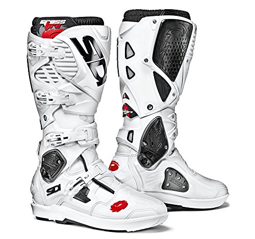 Sidi Sidi Crossfire 3 SRS Botas para Motocicleta, Blanco, 43