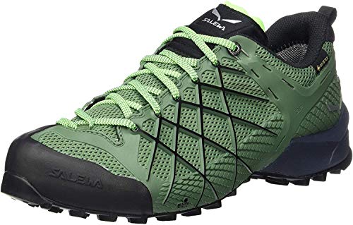 Salewa MS Wildfire Gore-tex, Zapatos de Senderismo, Myrtle/Fluo Green, 43 EU