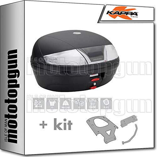 KAPPA MALETA K46NT 46 LT + PORTAEQUIPAJE MONOLOCK COMPATIBLE CON HONDA PCX 125 2018 18 2019 19