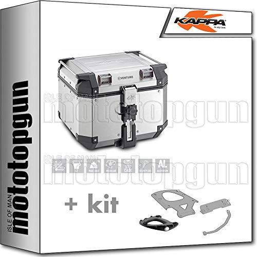 KAPPA MALETA KVE42A K-VENTURE 42 LT + PORTAEQUIPAJE MONOKEY COMPATIBLE CON HONDA CRF 1000 L AFRICA TWIN 2016 16