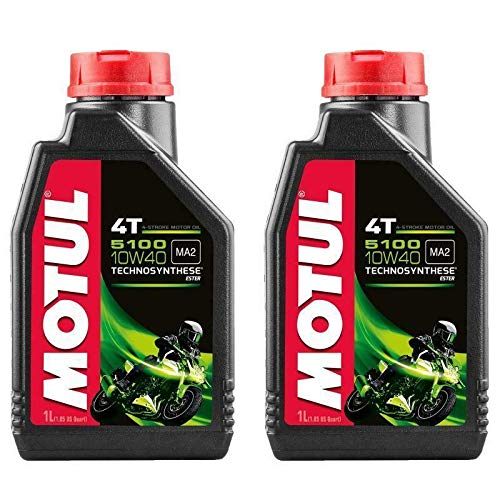 Motocar Motul 5100 10W40 - Aceite de motor para moto o scooter (2 litros)