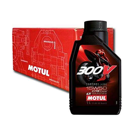 Aceite para moto Motul 300 V Factory Line Road Racing 4T 15W50-4 x 1 l