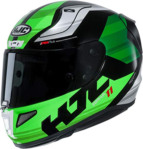 Casco de moto HJC RPHA 11 NAXOS MC4, Negro/Fluo, XS