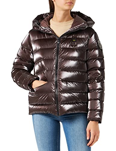 Blauer Blouson Acolchado Pluma Chaqueta, 386 Café Tostato, L para Mujer