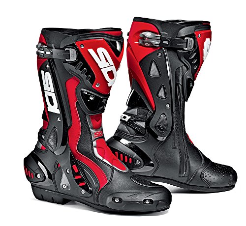 Sidi ST Botas para Motocicleta, Negro/Rojo, 46