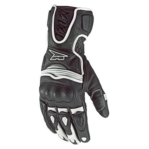 AXO Fight Guantes de ciclismo, color Blanco/Negro, talla S