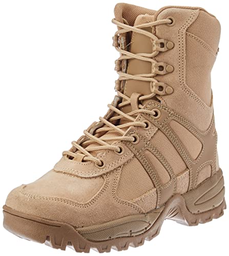 Security Police Army Combat Generation II - Botas de Piel para Hombre, Talla 9, Color Caqui