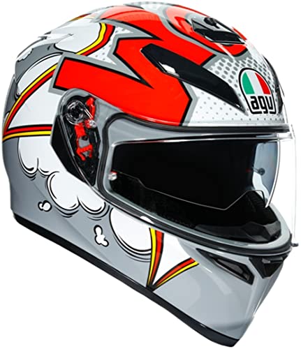 AGV Casco K3 SV Multi MPLK MS BUBBLE GREY/WHITE/RED