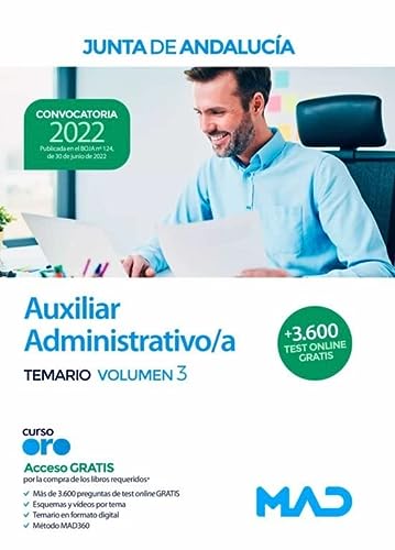 Auxiliar Administrativo de la Junta de Andalucía. Temario Volumen 3